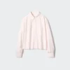 Women’s Oxford Boxy Cropped Shirt | Striped