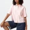 Women’s Oxford Boxy Shirt | Short Sleeve
