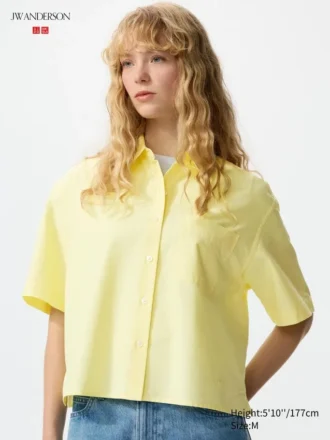 Women’s Oxford Boxy Shirt | Short Sleeve