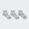 Women’s Pile Short Socks | 3 Pairs | Ribbed