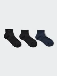 Women’s Pile Short Socks | 3 Pairs | Ribbed