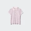 Women’s Pique Mini Polo Shirt | Striped