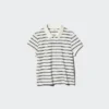 Women’s Pique Mini Polo Shirt | Striped