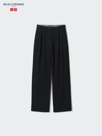 Women’s Pleated Wide Pants | Denim