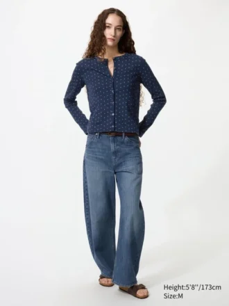 Women’s Pointelle Cardigan | Printed