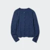 Women’s Pointelle Cardigan | Printed