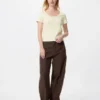 Women’s Pointelle Round Neck Mini T-Shirt