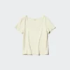 Women’s Pointelle Round Neck Mini T-Shirt