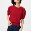 Women’s Pointelle Sweater | Short Sleeve