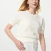 Women’s Pointelle Sweater | Short Sleeve