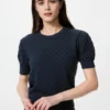 Women’s Pointelle Sweater | Short Sleeve