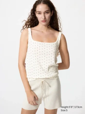 Women’s Pointelle Tank Top | Print
