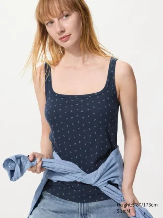 Women’s Pointelle Tank Top | Print