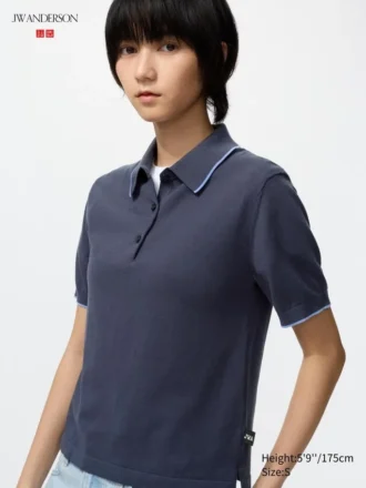 Women’s Polo Short Sleeve Sweater