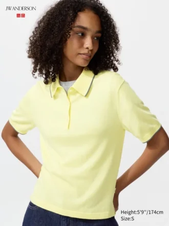 Women’s Polo Short Sleeve Sweater