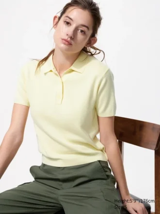 Women’s Polo Short Sleeve Sweater