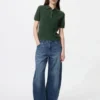 Women’s Polo Short Sleeve Sweater