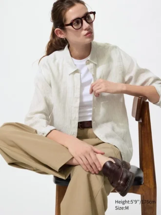 Women’s Premium Linen Shirt | Striped