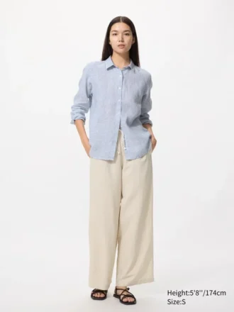 Women’s Premium Linen Shirt | Striped