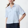 Women’s Premium Linen Skipper Boxy Shirt | Short Sleeve
