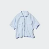 Women’s Premium Linen Skipper Boxy Shirt | Short Sleeve