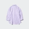 Women’s Premium Linen Skipper Collar 3/4 Sleeve Shirt | Striped