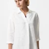 Women’s Premium Linen Skipper Collar Shirt