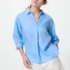 Women’s Premium Linen Skipper Collar Shirt