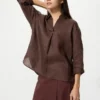 Women’s Premium Linen Skipper Collar Shirt