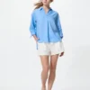 Women’s Premium Linen Skipper Collar Shirt