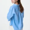Women’s Premium Linen Skipper Collar Shirt