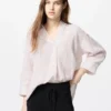 Women’s Premium Linen Skipper Collar Shirt | Striped