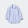 Women’s Premium Linen Skipper Collar Shirt | Striped
