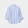 Women’s Premium Linen Skipper Collar Shirt | Striped