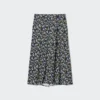 Women’s Printed Slit Midi Skirt