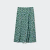 Women’s Printed Slit Midi Skirt