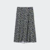 Women’s Printed Slit Midi Skirt
