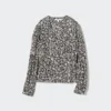 Women’s Printed V-Neck Long-Sleeve Blouse