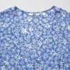 Women’s Printed V-Neck Long-Sleeve Mini Dress