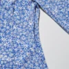 Women’s Printed V-Neck Long-Sleeve Mini Dress