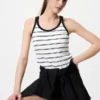 Women’s Racer Back Bra Top | Striped