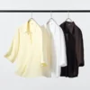 Women’s Rayon Skipper Collar Blouse | 3/4 Sleeve