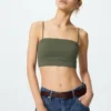 Women’s Ribbed Bandeau Wireless Bra