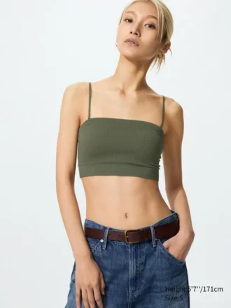 Women’s Ribbed Bandeau Wireless Bra