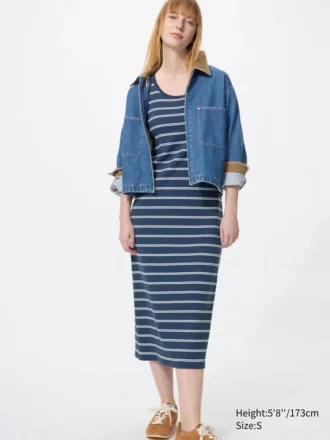 Women’s Ribbed Bra Dress | Striped