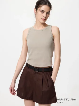 Women’s Ribbed Cropped Bra Top