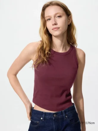 Women’s Ribbed Cropped Bra Top
