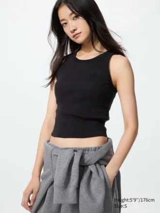 Women’s Ribbed Cropped Bra Top