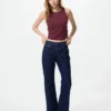 Women’s Ribbed Cropped Bra Top