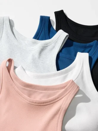 Women’s Ribbed Cropped Bra Top | 2025 Edition